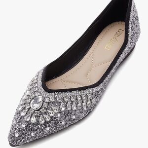 Elegant Silver Women's Flats